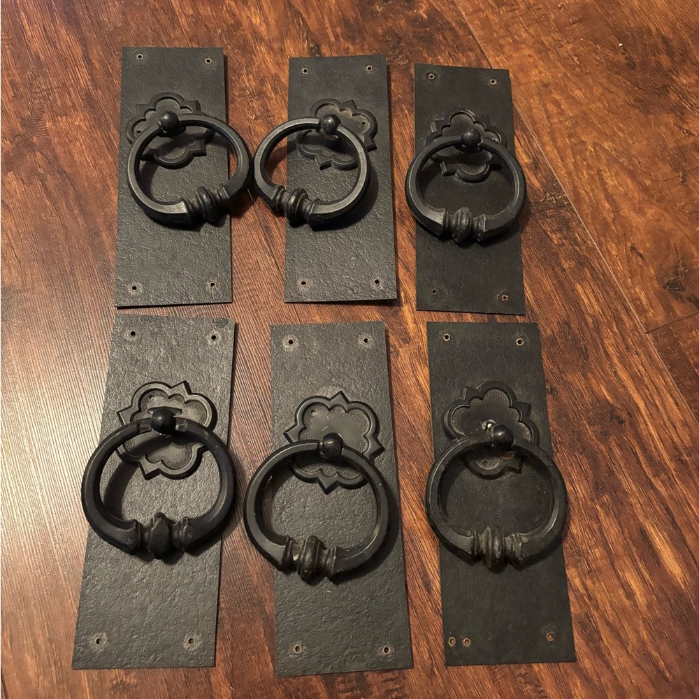 Set of Black Metal Door Knockers